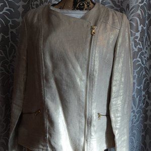 CHICO'S -- Night Out Cropped Moto Jacket Chico's Size 1